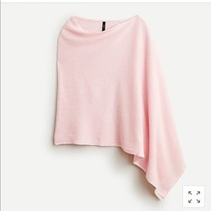 J crew pink wool cashmere poncho like new